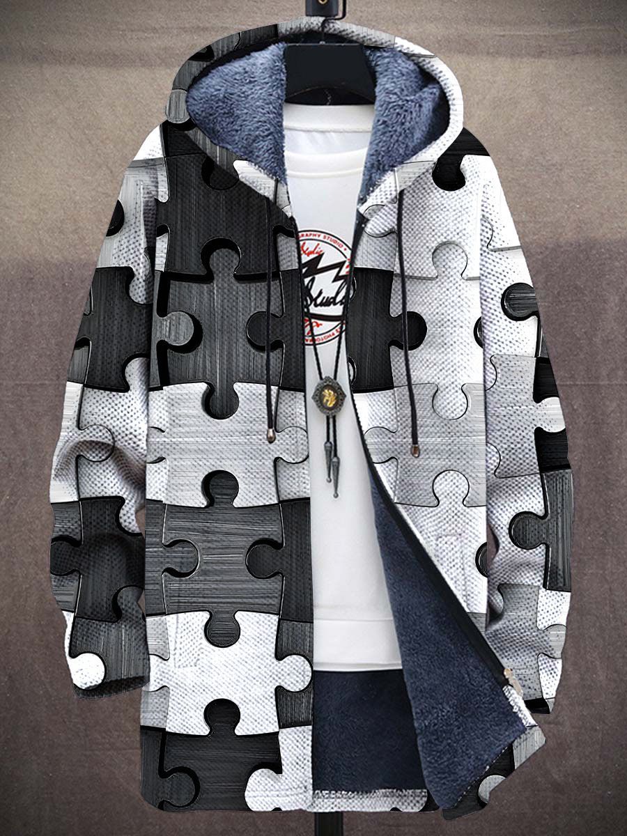 Gilet rétro colorblock pour hommes