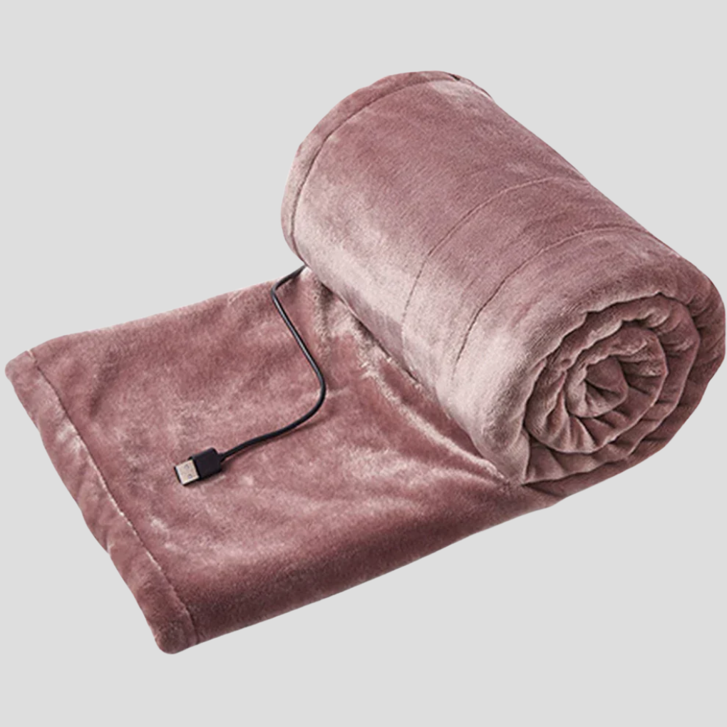 Couverture chaude et confortable alimentée par USB