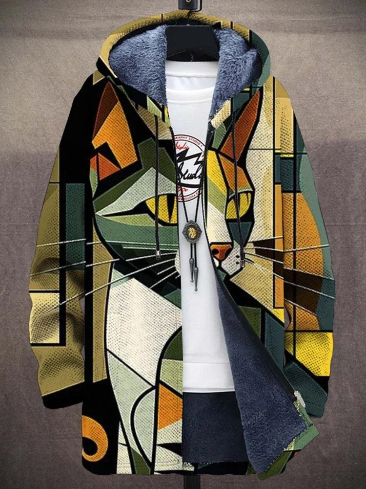 Gilet rétro colorblock pour hommes