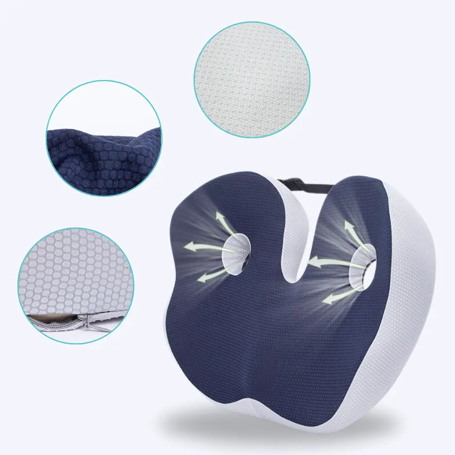 ConfortAssuré - Coussin Ergonomique pour Soulager les Douleurs Lombaires