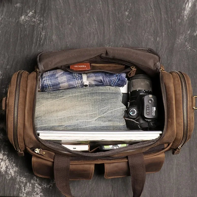 VoyageChic - Sac de Voyage Vintage avec Charme Intemporel