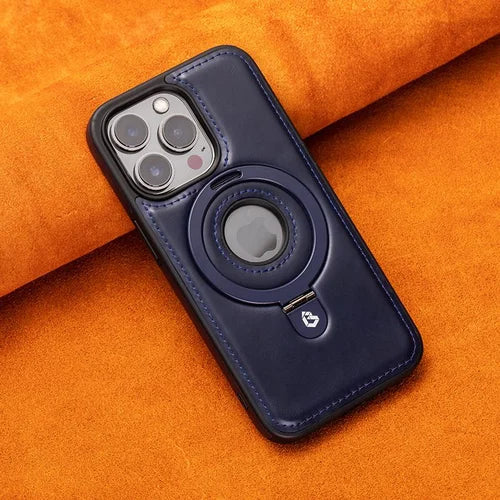 LuxiCase - Housse iPhone PU Cuir avec Support Magnétique Intégré