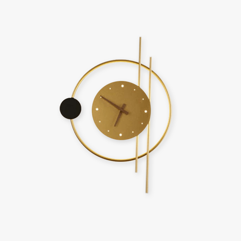 LumiTime - Horloge Mural Chic avec Éclairage LED