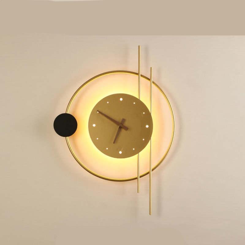 LumiTime - Horloge Mural Chic avec Éclairage LED