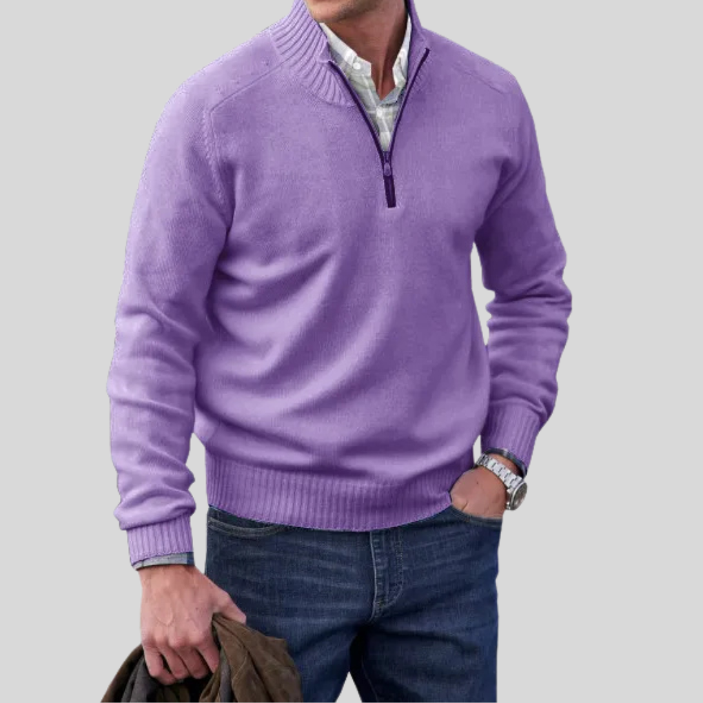 Pull à fermeture éclair pour homme