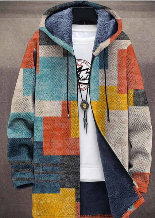 Gilet rétro colorblock pour hommes