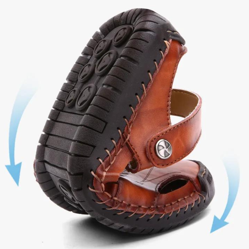 ConfortPlus - Sandales en Cuir Orthopédiques pour un Style Élevé et Durable
