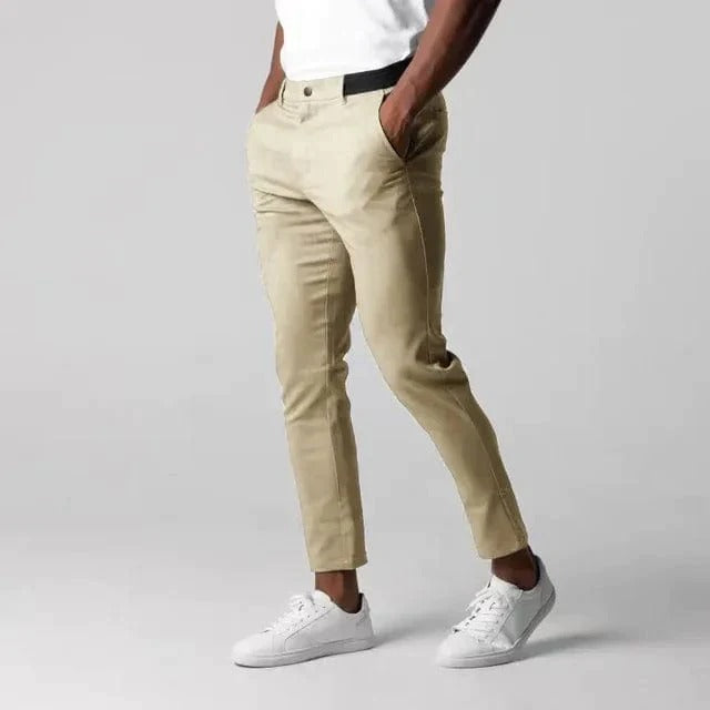 Pantalon chino stretch pour hommes alliant élégance et confort