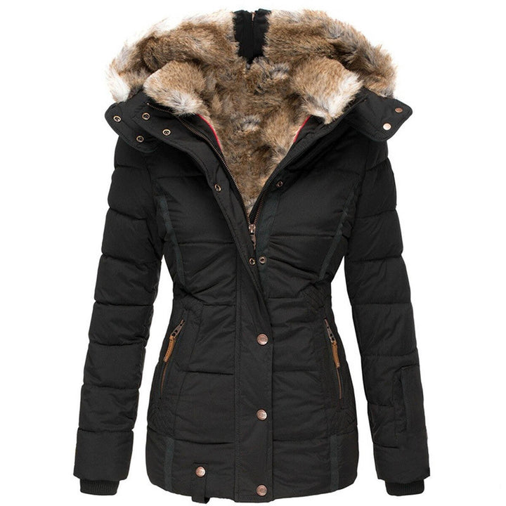 Eelin - Manteau d'Hiver Stylé et Doublé pour Femme