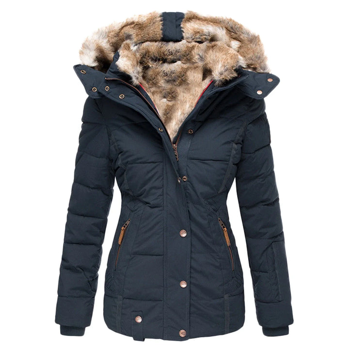 Eelin - Manteau d'Hiver Stylé et Doublé pour Femme