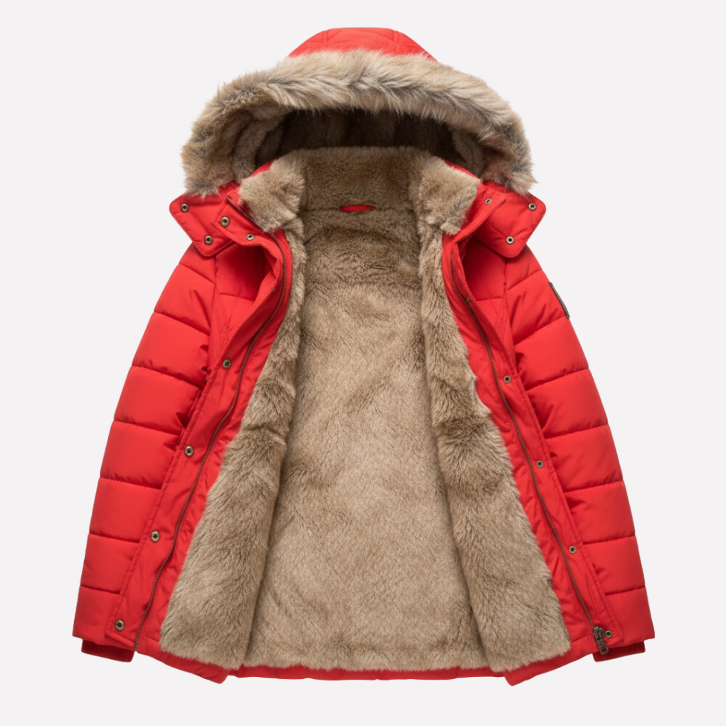Veste rembourrée à capuche pour femmes