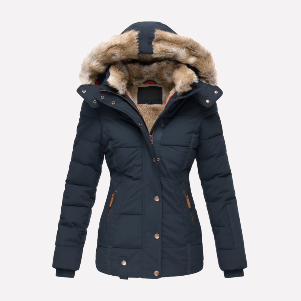 Veste rembourrée à capuche pour femmes