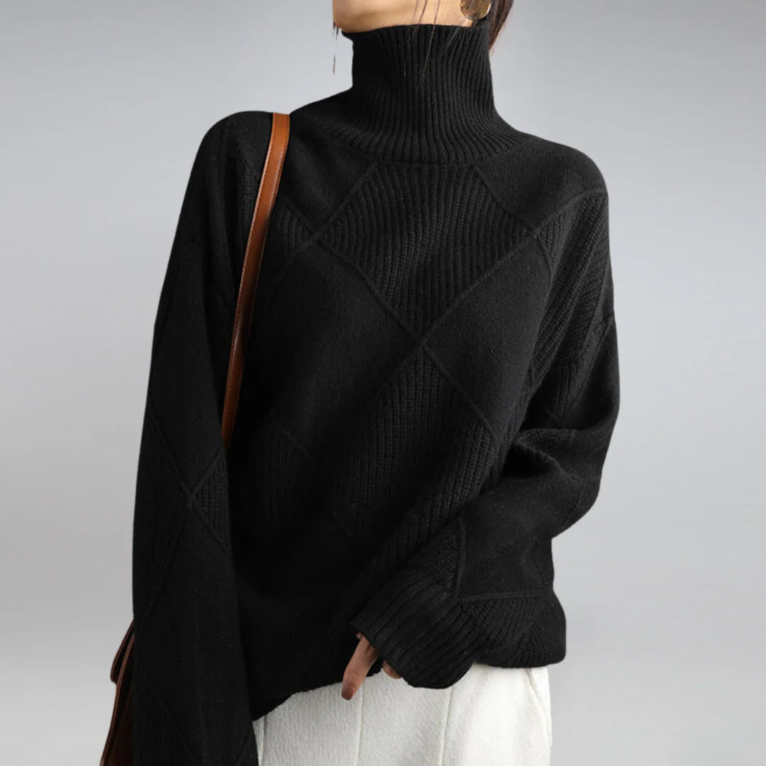 Pull à col roulé classique en laine : chaleur et style sophistiqué