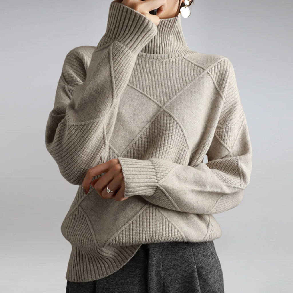 Pull à col roulé classique en laine : chaleur et style sophistiqué