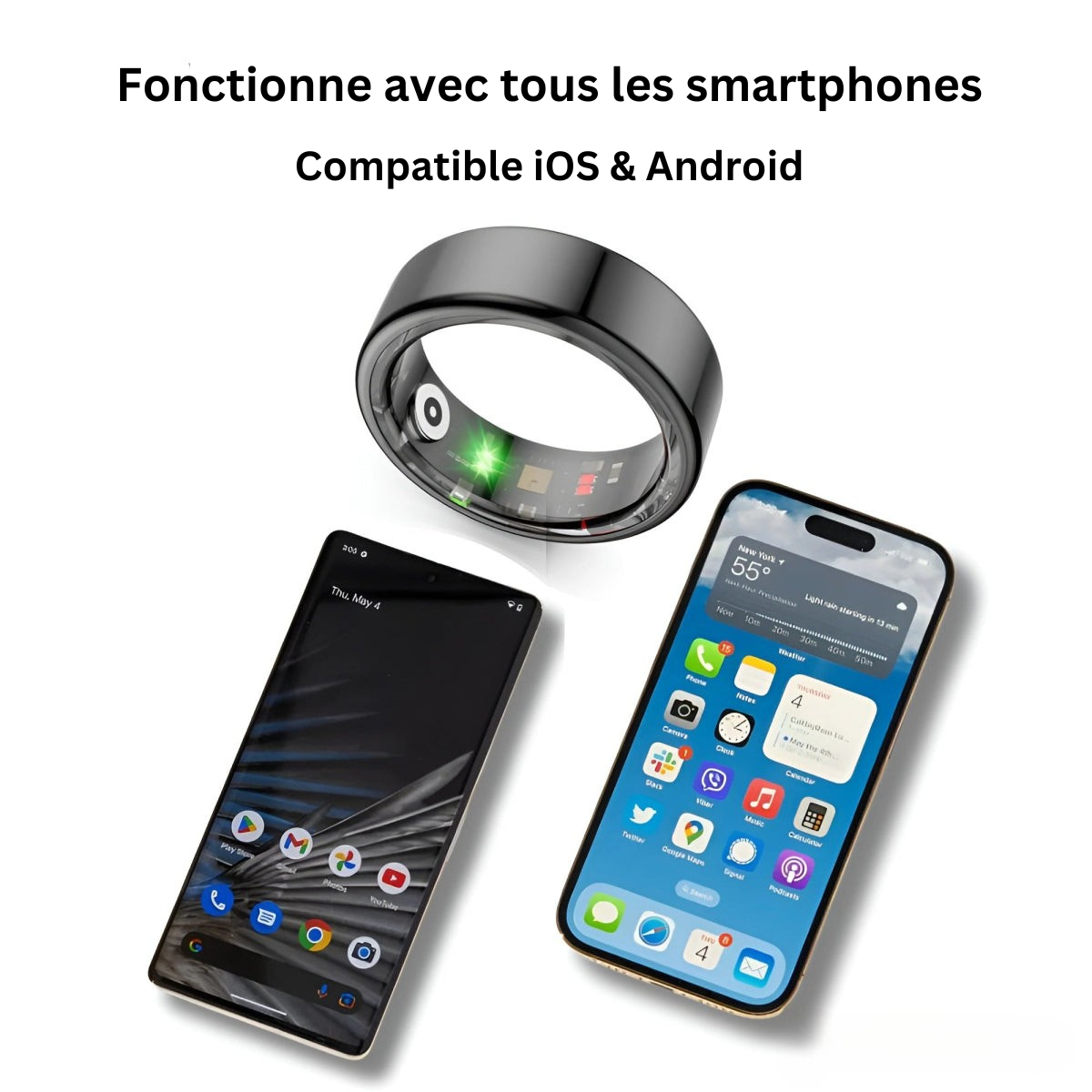 SmartTech - Bague Intelligente avec Suivi de Santé et Notifications