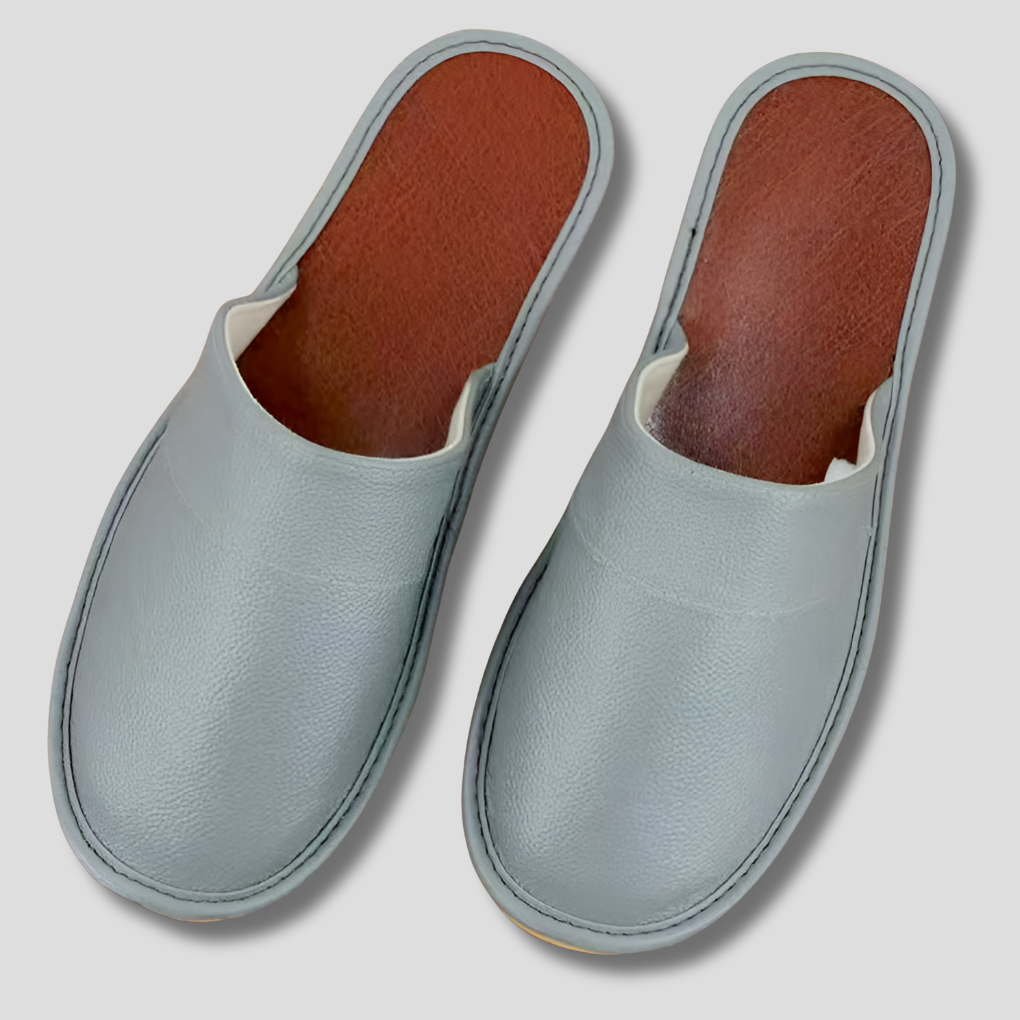 Pantoufles en cuir pour hommes