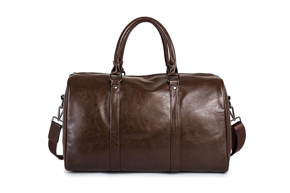 Stylish Leather Men's Bag - Idéal pour les Longs Voyages