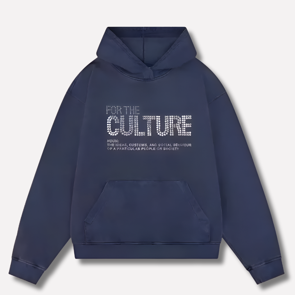 Sweat à capuche à message Style urbain - Pour la culture