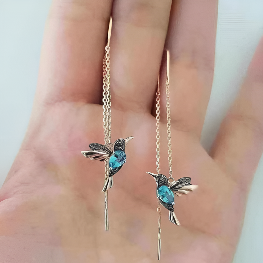 Boucles d’Oreilles Colibri pour Femme