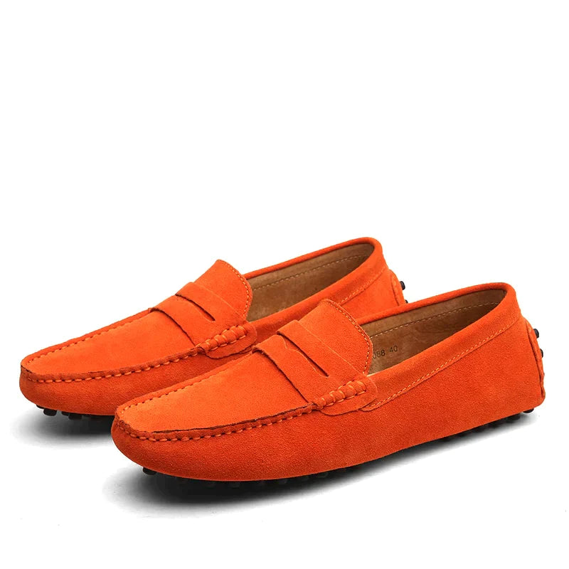 Hugoro | Mocassins en Daim au Style Italien