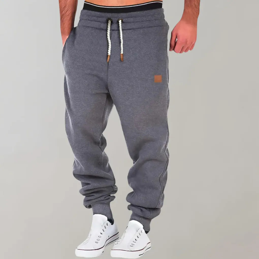 Pantalon de jogging en mélange de coton pour homme