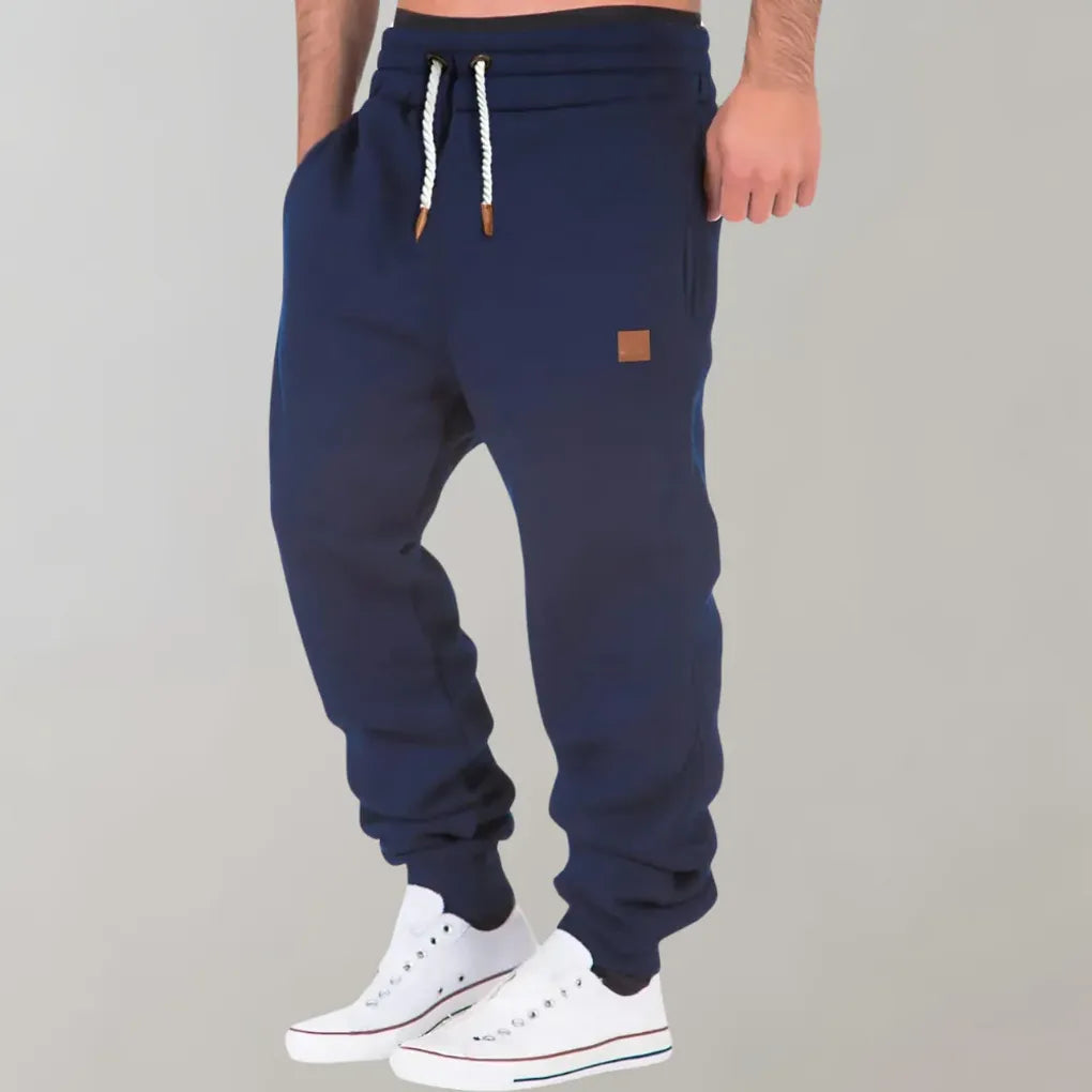 Pantalon de jogging en mélange de coton pour homme
