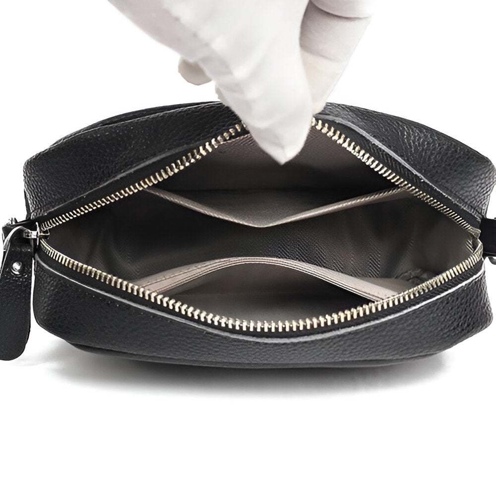 ChicZag Crossbody Bag - Sac à bandoulière rectangulaire en cuir pour femmes