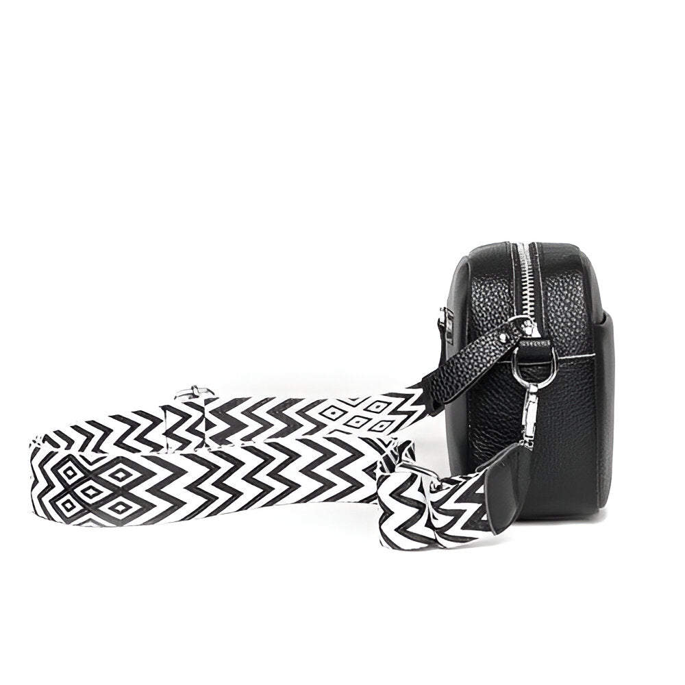 ChicZag Crossbody Bag - Sac à bandoulière rectangulaire en cuir pour femmes