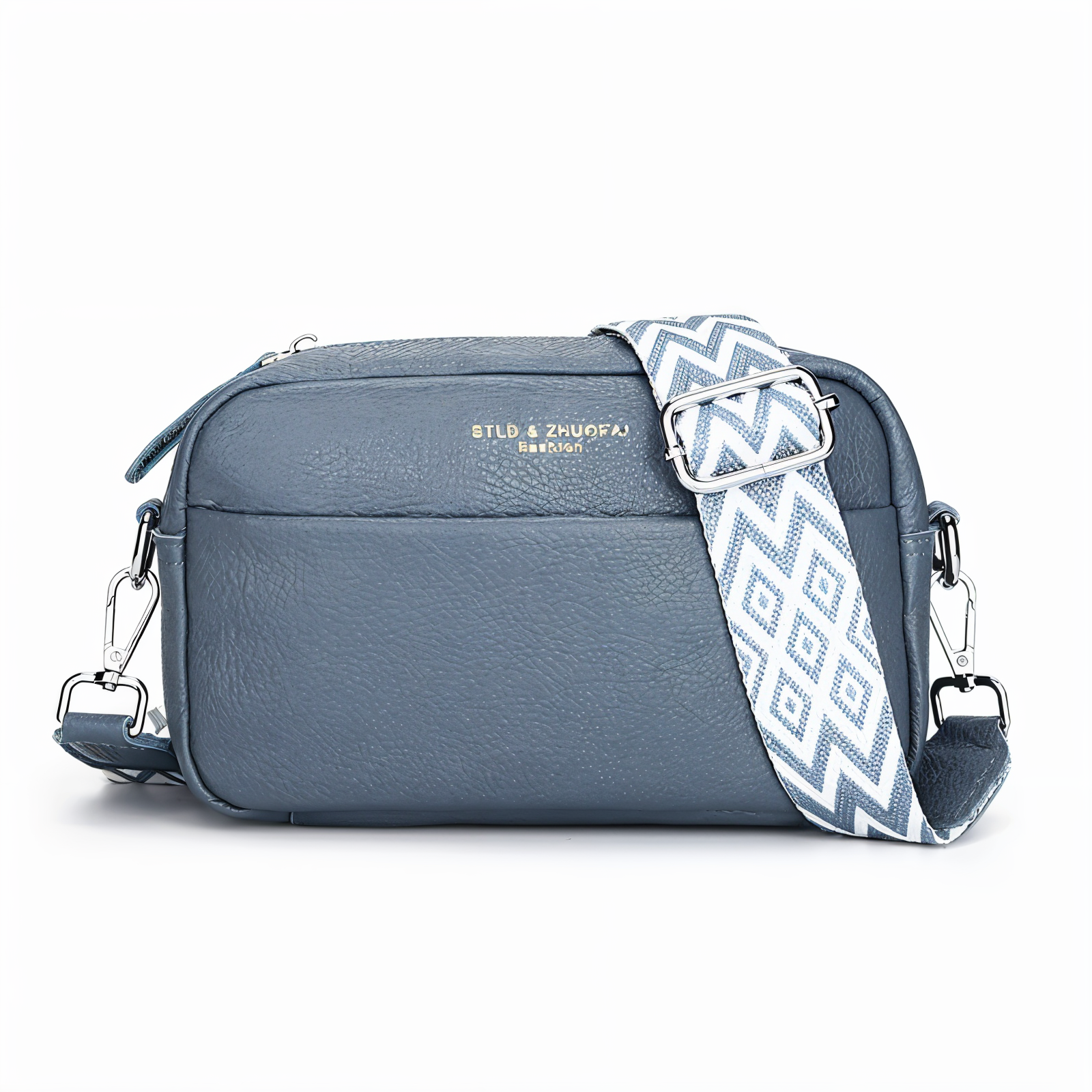 ChicZag Crossbody Bag - Sac à bandoulière rectangulaire en cuir pour femmes