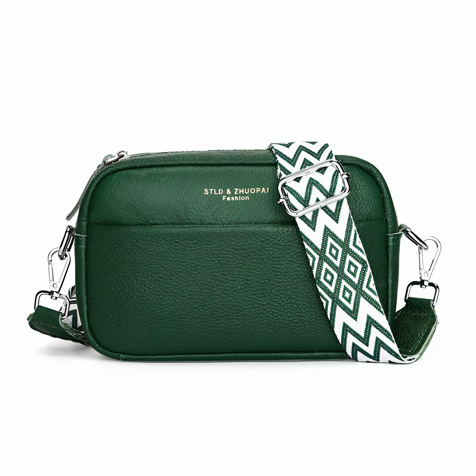 ChicZag Crossbody Bag - Sac à bandoulière rectangulaire en cuir pour femmes