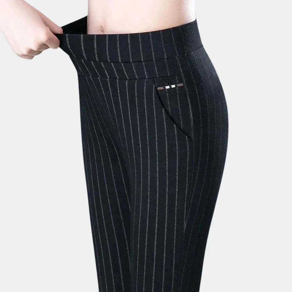 Pantalon stretch taille haute confortable