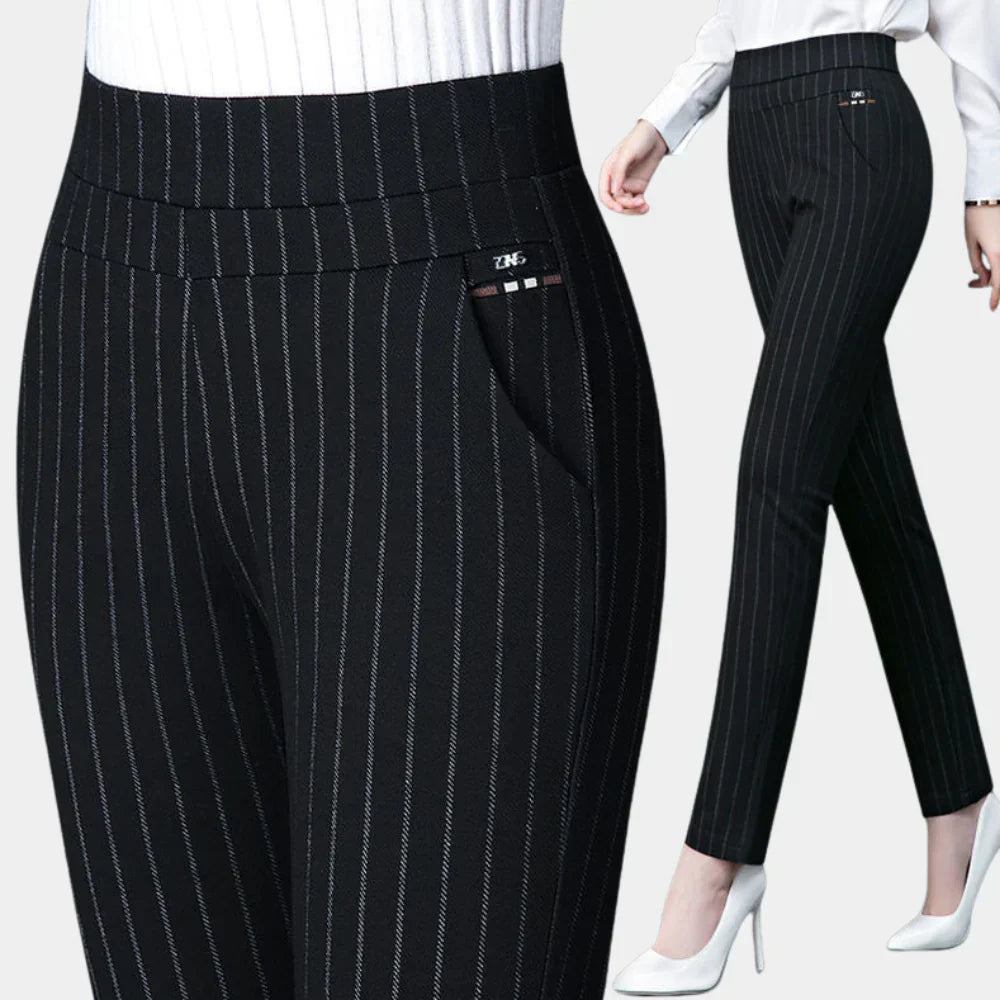 Pantalon stretch taille haute confortable