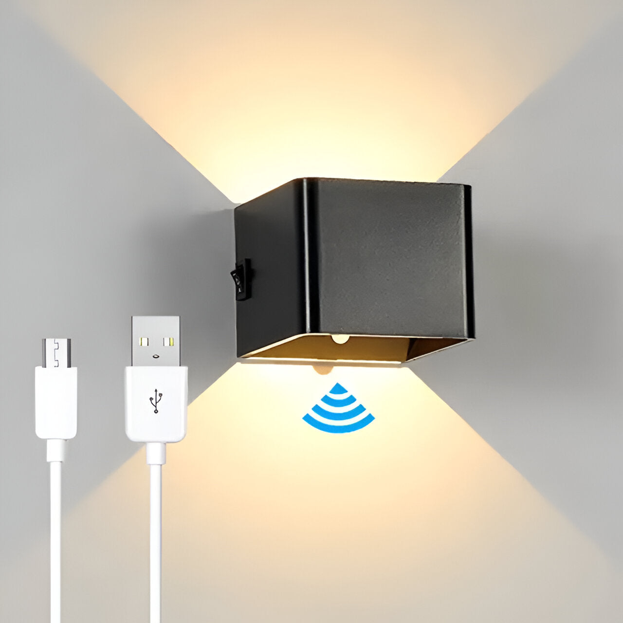 Nordic WallLight - Applique Murale LED Moderne au Design Nordique - Rechargeable par USB