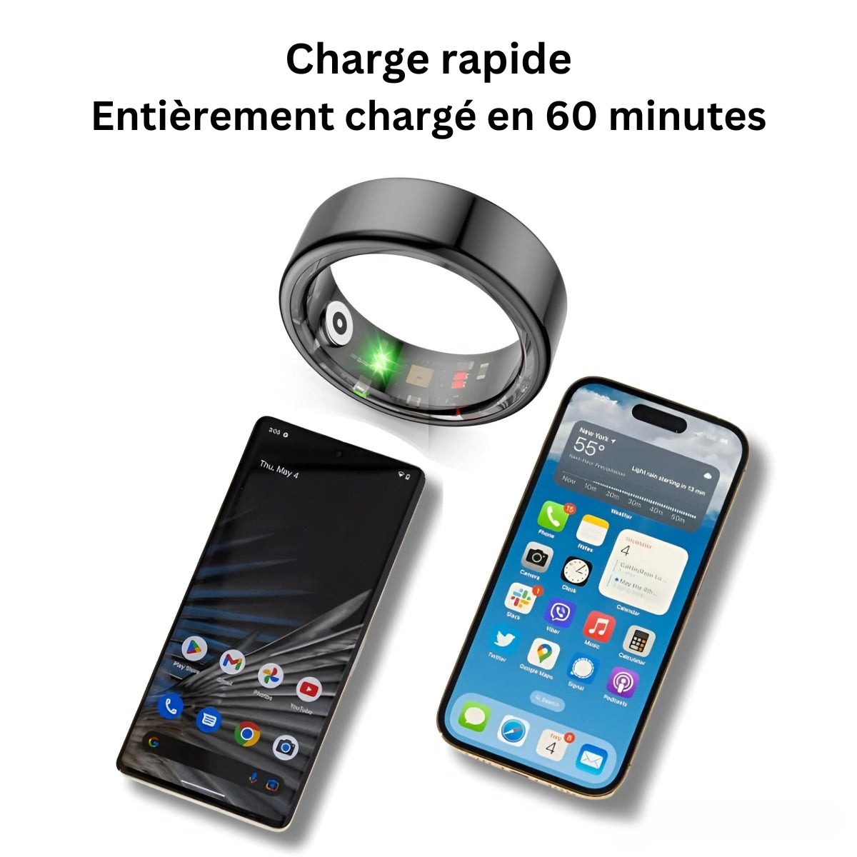 SmartTech - Bague Intelligente avec Suivi de Santé et Notifications