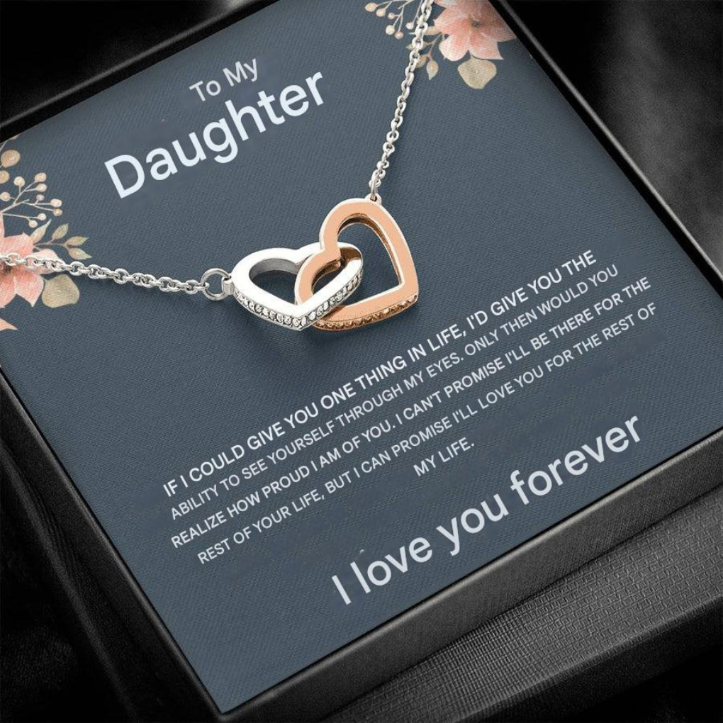 Collier pendentif deux cœurs pour femme