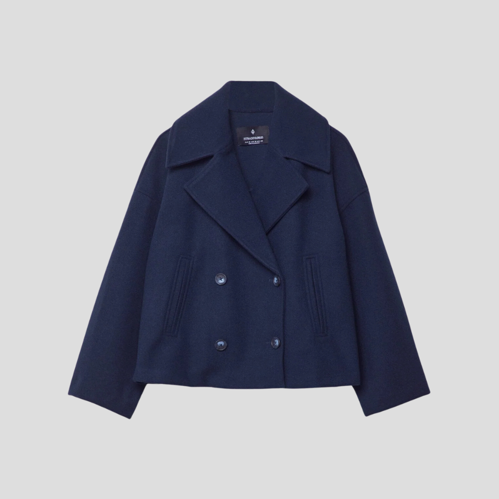 Manteau Croisé Chic – Élégant & Intemporel