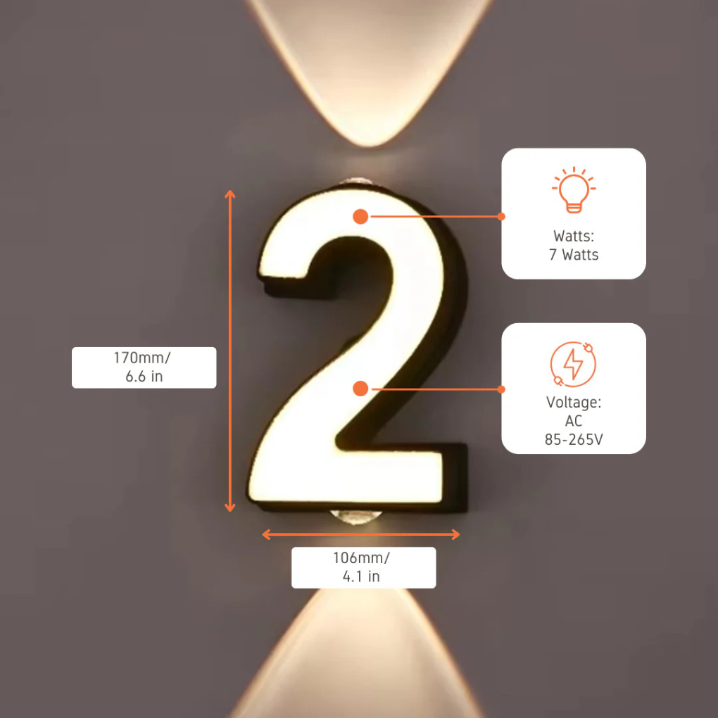 Numéros de maison LED