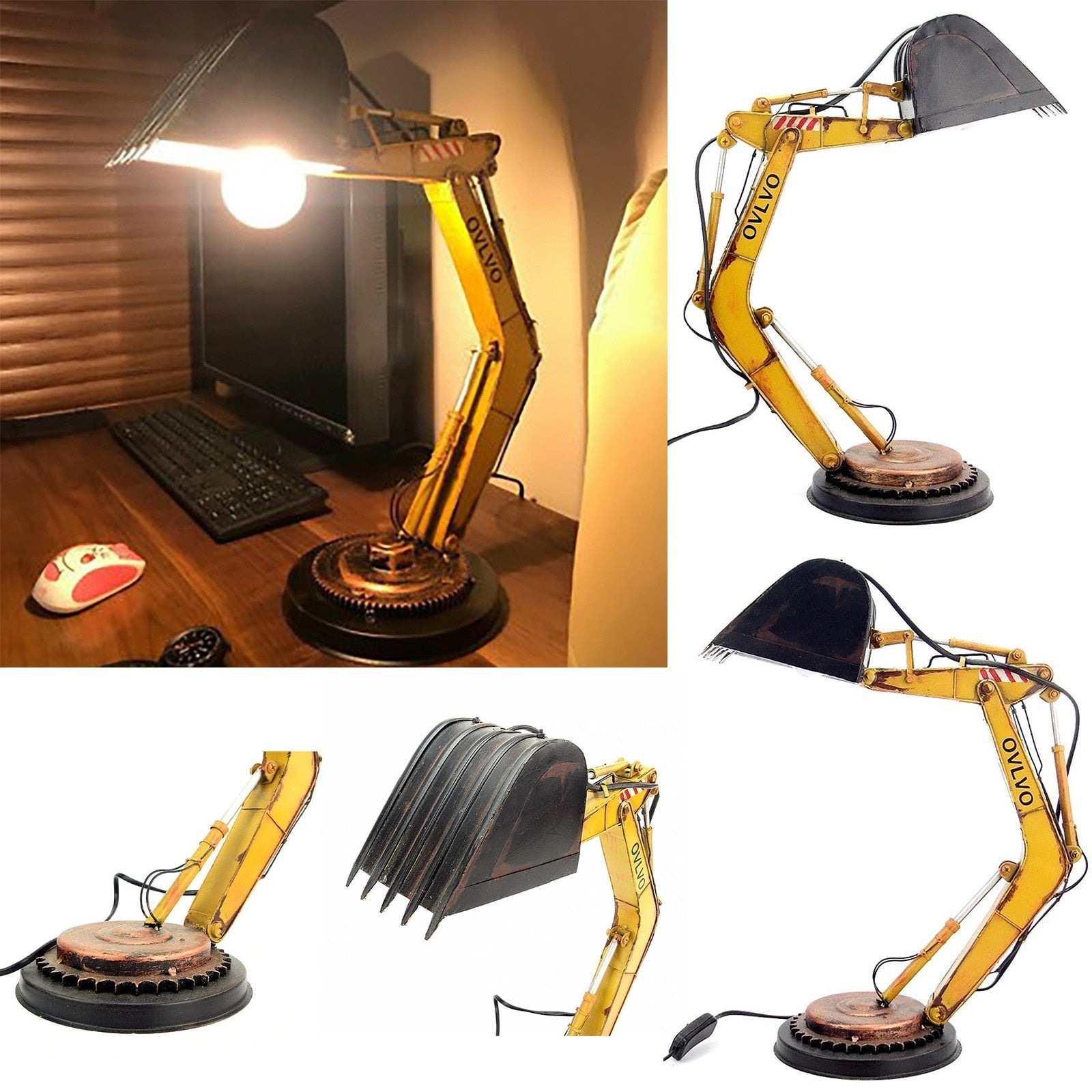 LumiMax - Lampe Enfant LED Bagger Design pour Chambre d'Enfant