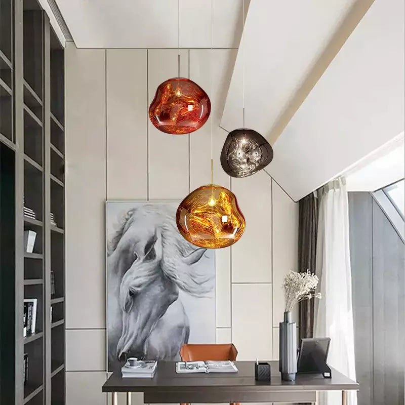 Lumière Fondante - Lampe Suspendue Designer Chic et Artistique