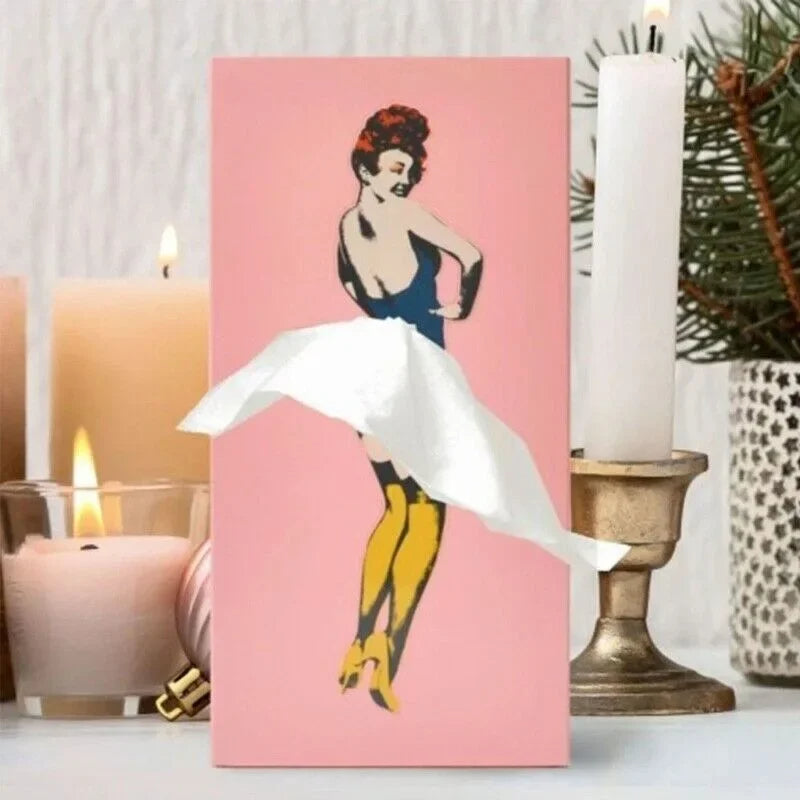 TissuChic - Distributeur de Mouchoirs Vintage avec Effet Flottant Amusant