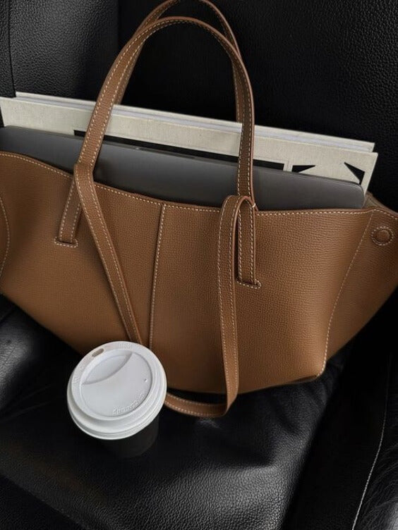 Élégance Chic - Sac à main vintage pour femmes | Grand sac en cuir à épaule