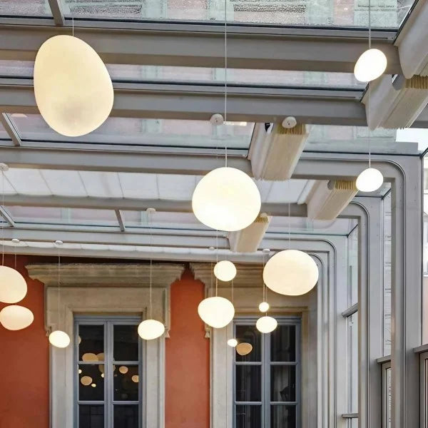 LumièreZen - Suspension en Verre Soufflé pour Une Ambiance Douce