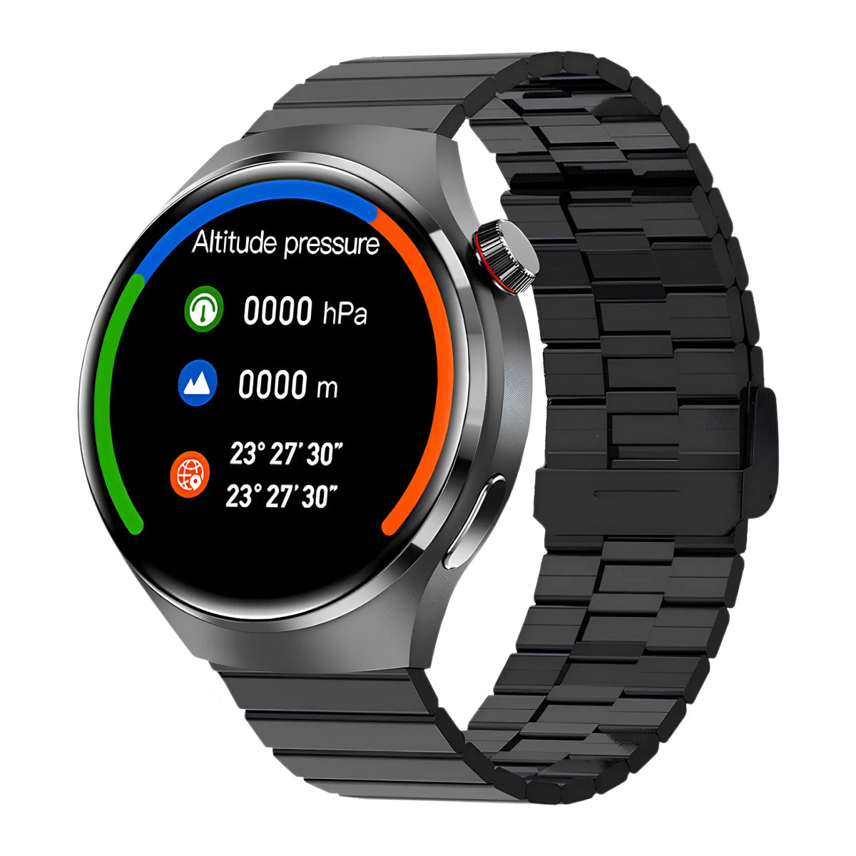 SmartTech - Montre Connectée Élégante avec Suivi de Santé et GPS