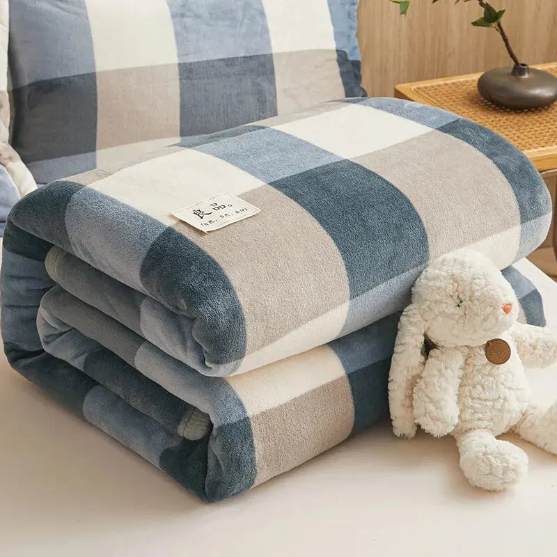 Couverture Flanelle Épaissie pour Automne et Hiver | Douceur Exceptionnelle - Binabi
