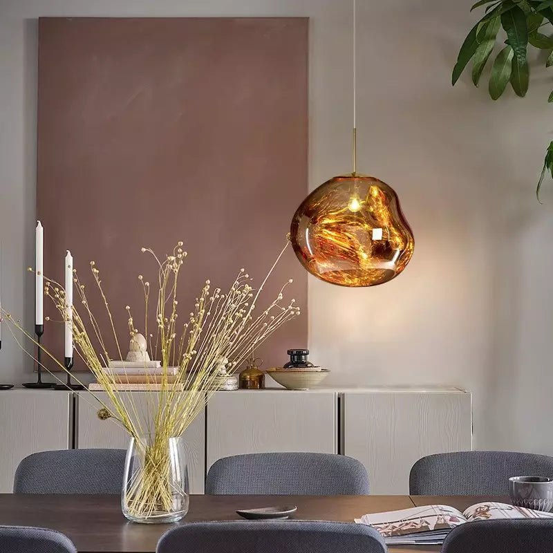 Lumière Fondante - Lampe Suspendue Designer Chic et Artistique