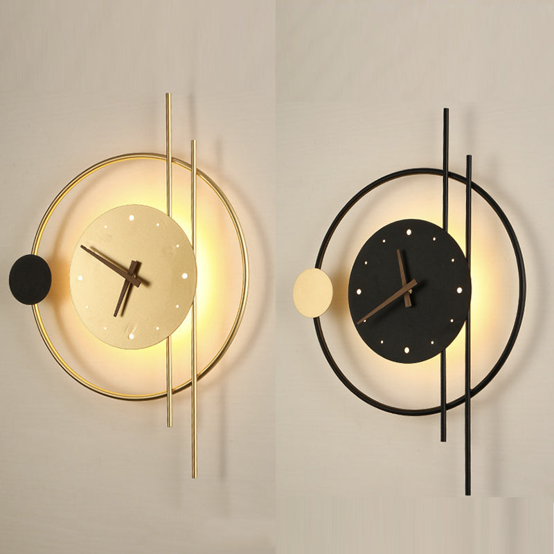 LumiTime - Horloge Mural Chic avec Éclairage LED