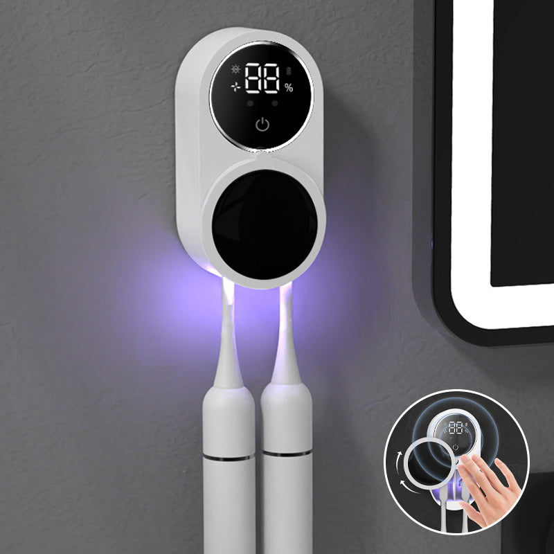 BrilliantBrush - Stérilisateur UV pour Brosse à Dents, Ouverture Automatique et Design Compact