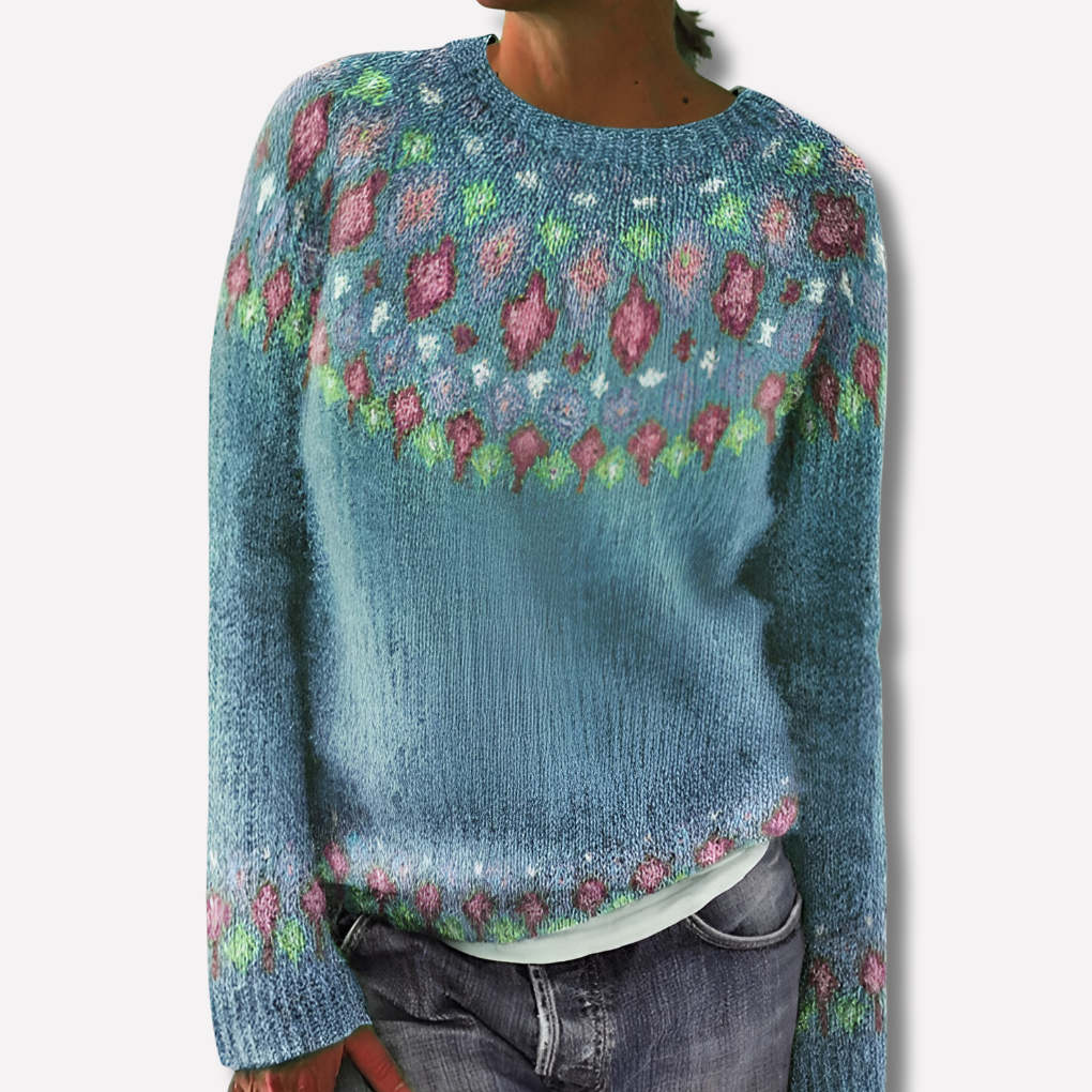 Pull en Laine Imprimé pour Femme