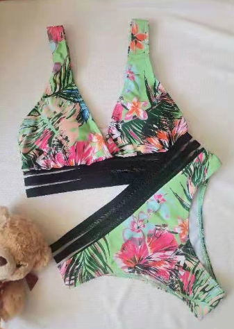 Maravy | Ensemble Bikini Deux Pièces avec Imprimé Tribal Boho-Chic Croisé