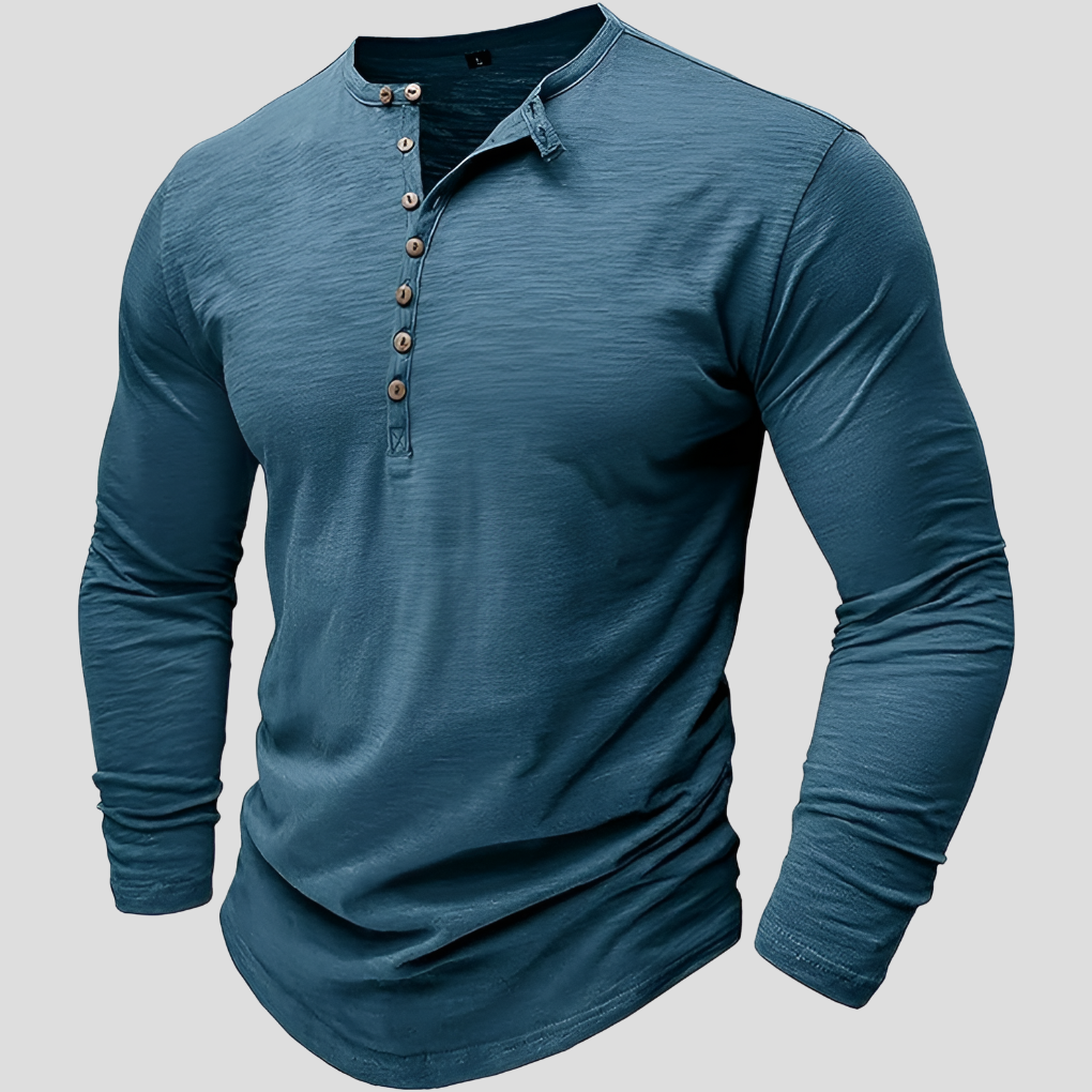 Chemise ample en mélange de coton pour homme